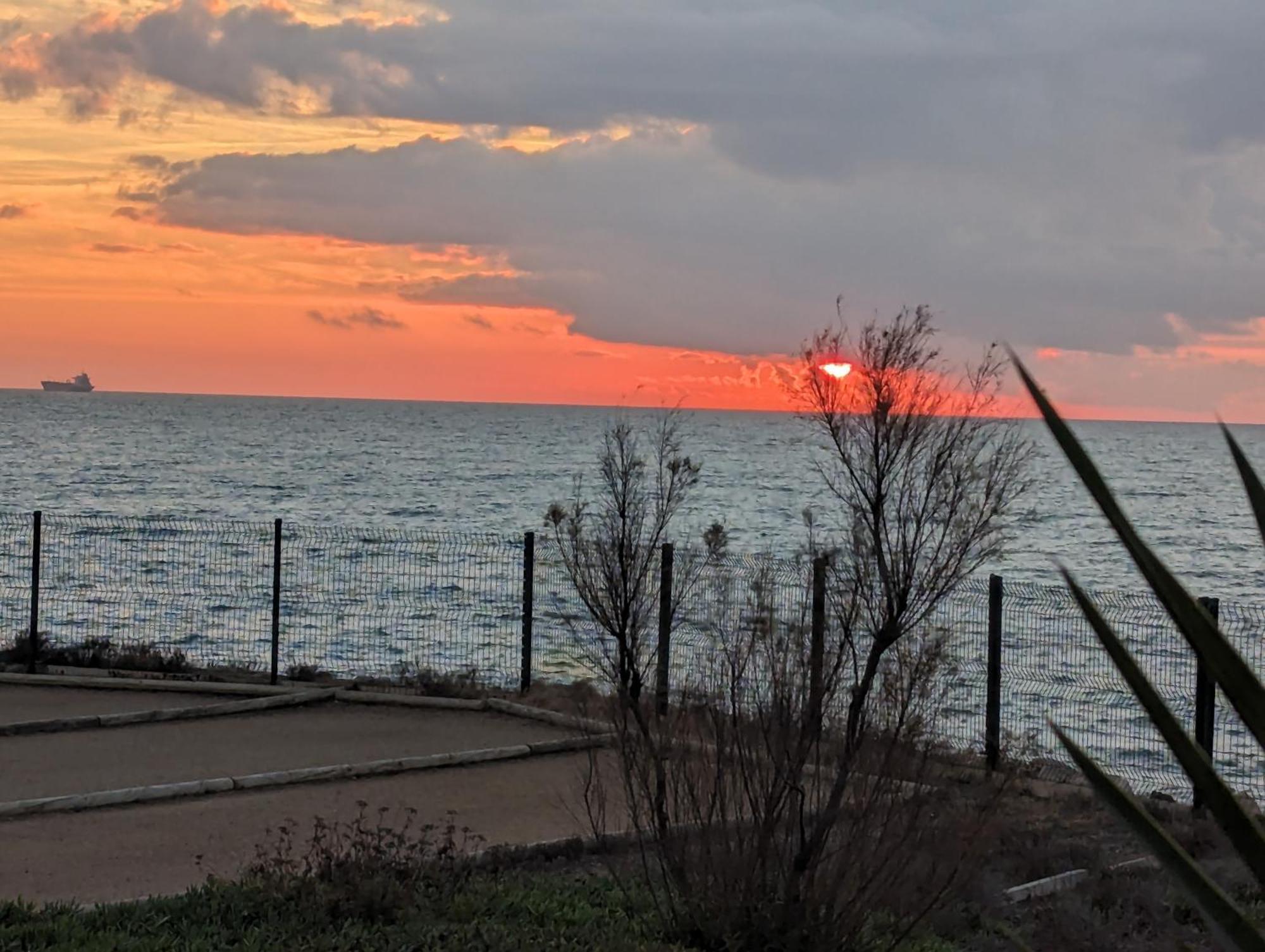 Studio Cosy Vue Et Front De Mer Сет Екстериор снимка